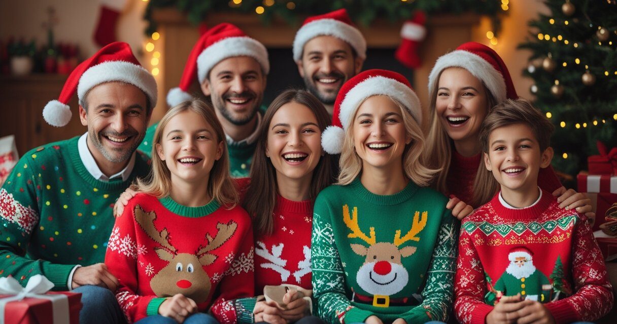 Sjove juletrøjer der spreder glæde i juletiden